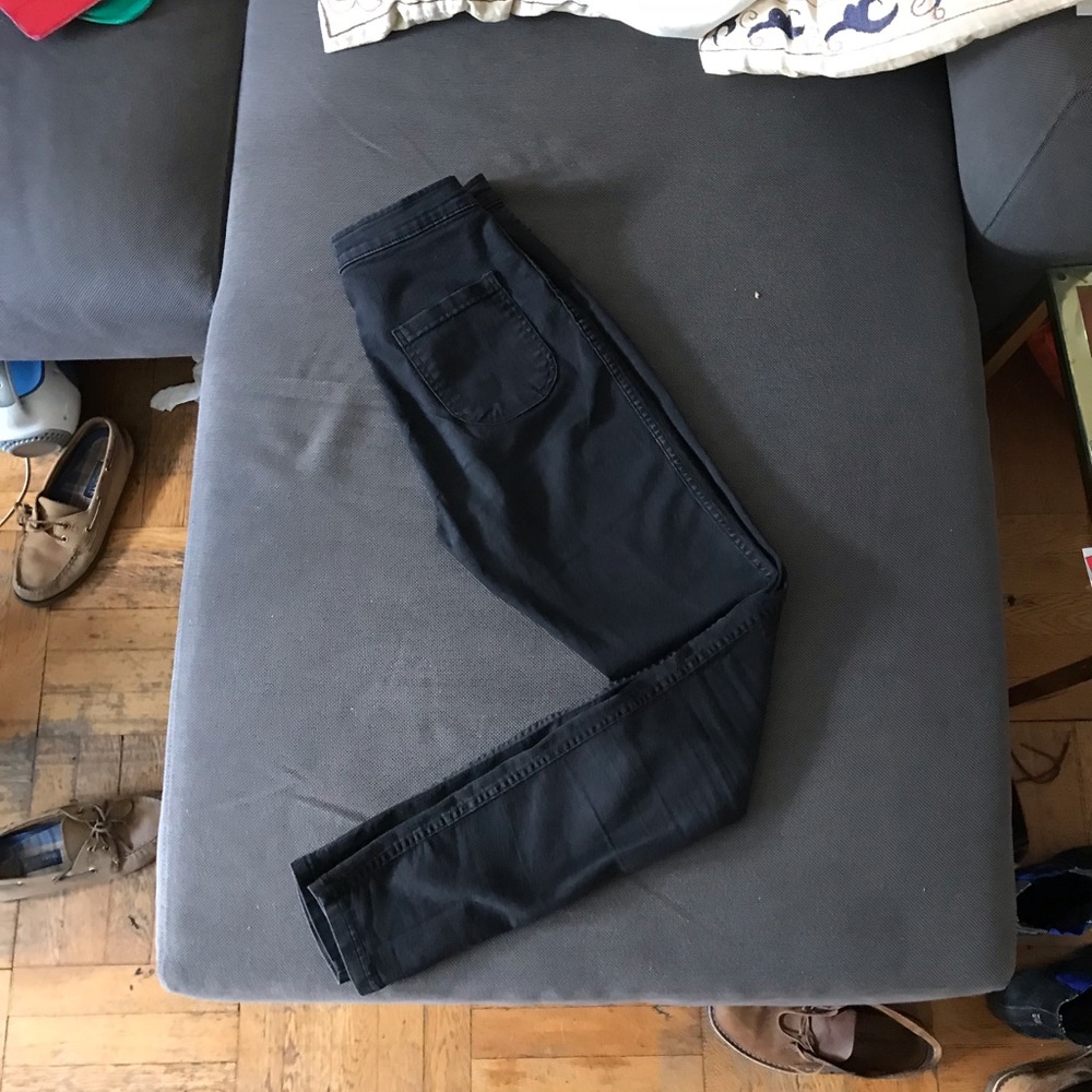 American apparel black skinny jeans XL